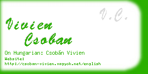 vivien csoban business card